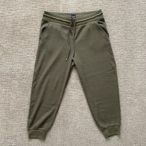 Gap: Olive Green Waffle Joggers